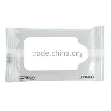 OEM 5 pcs wet wipe for travelling