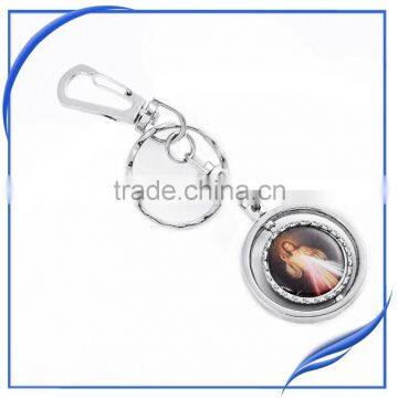 Promotion religious metal key chain clamps