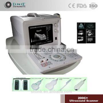 Hospital full digital portable ultrasound diagnostic ultrasonic scanner 200C+