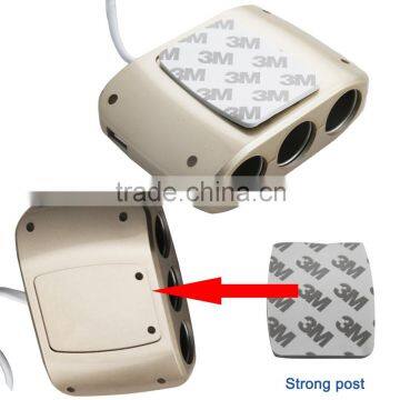 Sidiou Group A Drag Three Car Cigarette Lighter Dual USB Power Adapter One in Three Car Charger photo-4