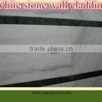 white stone wall cladding