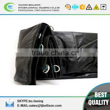 07' x 09' Black Truck Tarps With D-Rings,12 Mil thick Polyethylene Truck Tarps Bag