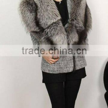 popular,big fox fur collar,fox fur shawl K055