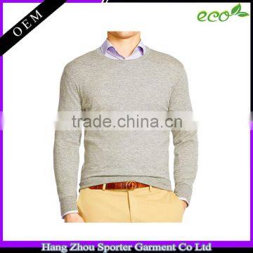 16FZCAS01 crew neck men cashmere sweater