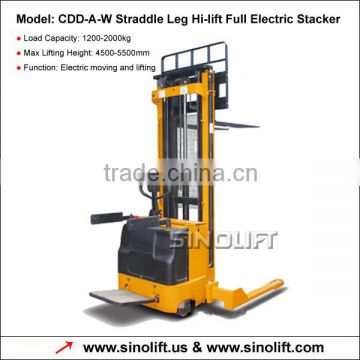 CDD-A-W Straddle Leg Hi-lift Full Electric Stacker