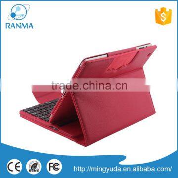 High Quality Bluetooth Wireless Keyboard Stand Leather Case For Ipad234