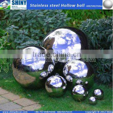 350mm highly polished stainless steel hollow sphere