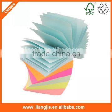 Wholesale cheap twisted sticky notes,memo pad,spiral paper block