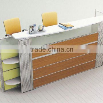 Reception desk with partition