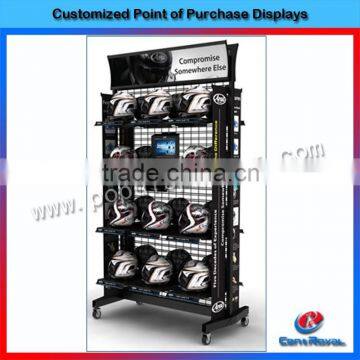 New arrival metal motorcycle helmet display rack
