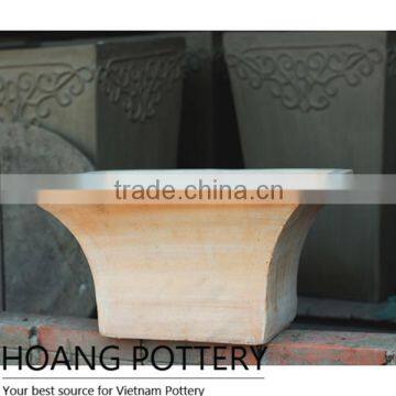 Vietnamese Terracotta Flower Planter - Ceramic Pot Outdoor