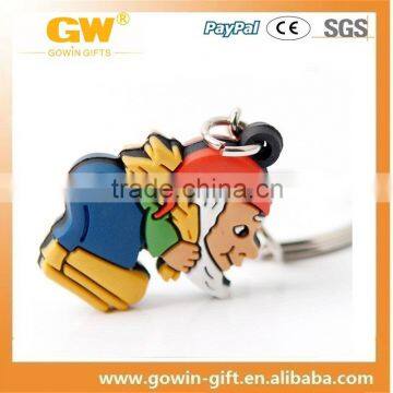 Promotional custom cheap silicone keychain