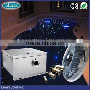 2016 swimming pool using LED fiber optic sky with end glow fiber optic multi strands cable and illuminator