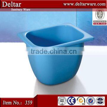 oval shape blue bathtub for children, New style freestanding massage bathtub blue bathtub