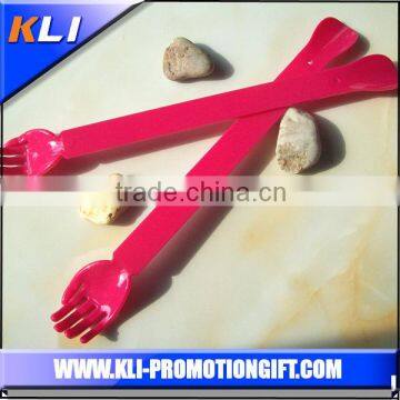 2015 New design colorful plastic decorative shoe horn