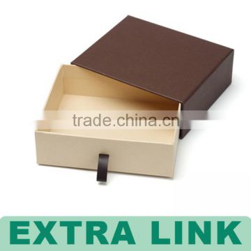 Custom Brown Kraft Paper Mini Square Drawers Bow Tie Gift Box