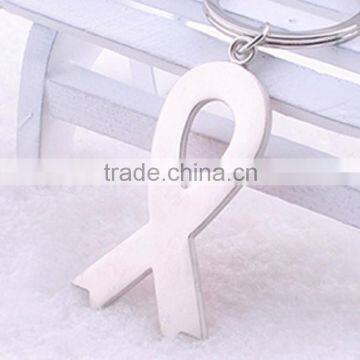 XL-KC51201 Fashion Alloy Keychain, Metal Red Ribbon Keychain AIDS Keychain photo-3