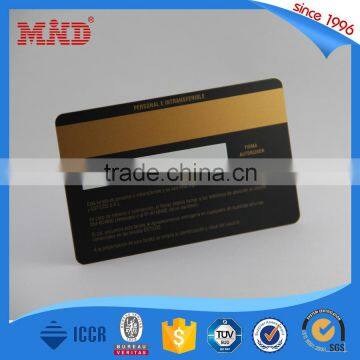 MDP171 Color Printing Magstripe Plastic PVC Card Gold Magnetic Stripe