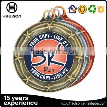 Cheap Wholesale Custom Diecast Hollow Out Zinc Alloy Antique Bronze Plated Marathon Medal us Medal photo-4