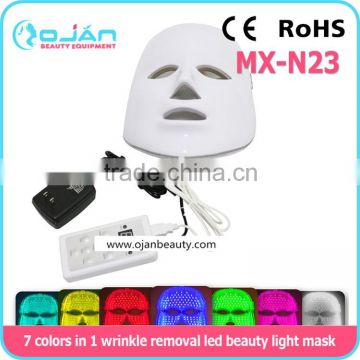 Factory wholesale 7 color pdt therapy red led light facial mask