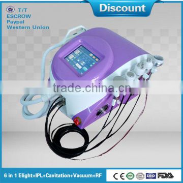 2014 portable best effective ipl acne scars removal machine with 6 handles (CE,TUV)