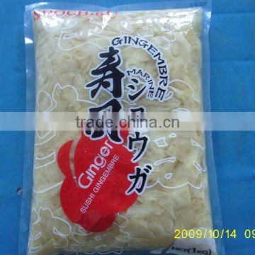 Hot selling sushi ginger slice top quality EU gari standard