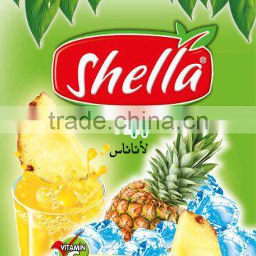 PINEAPPLE FLAVOURED SHELLA INSTANT POWDER JUICE DRINK