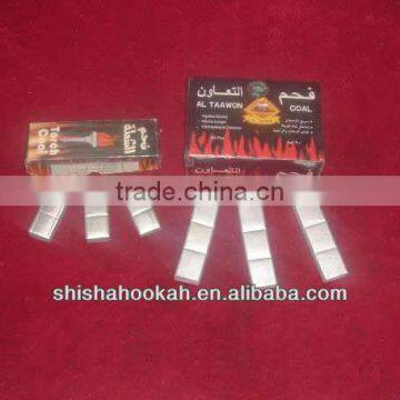 Popular arabic silver bar charcoal for hookah burner incense