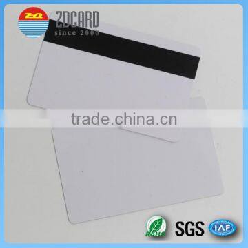 Plastic White Blank Hico Mag Strip Card