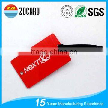 Travel bright colored Airline luggage tags with leather rope