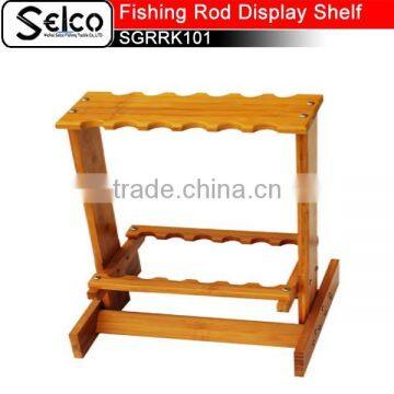 Bamboo Fishing rod display shelf SGRRK101