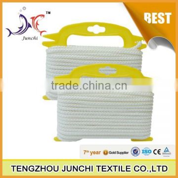 Junchi 8mm customized 100% polypropylene hollow braided rope