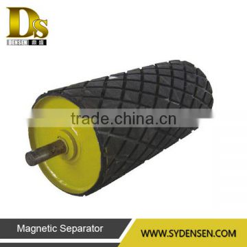 Waste recovery head magnetic drum for de-ironing separator