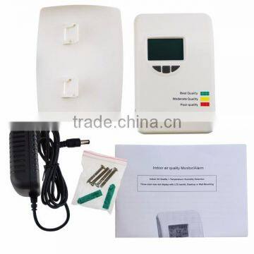 Wallmount Desktop Gas Detector Air Quality Meter VOC Tester Humidity Temperature Display Color Indicator photo-2