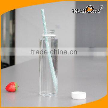 BPA Free Plastic Cylinder Bottles Optional Caps Available photo-4