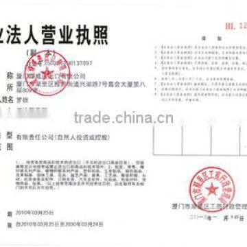 Tax registration certificate