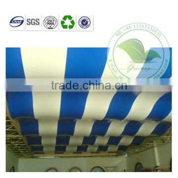 Mirror Surface Blue and White Wave PVC Film Stretch Ceiling