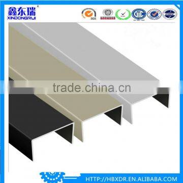 Factory professional custom aluminum profiles 6000 SERIES E shape natural anodized aluminum channel profile