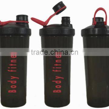 Wholesale 700ml protein shaker BPA free, FDA approved with color shaker ball, easy to carry