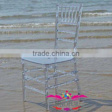 SINOFUR wholesale clear resin chiavari chair