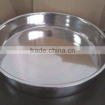 Round shape stainless steel serving pan,round pan