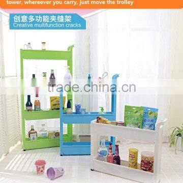 Gap Storage Slim Slide Out Storage Tower Rack Shelf With Wheels 3 to 5 Tier photo-4