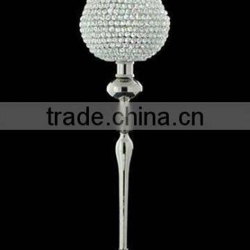 Crystal ball centerpiece, Tall wedding centerpiece, crystal centerpiece for wedding table