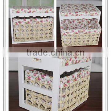 Home furniture wooden cabinet with baskets drawers