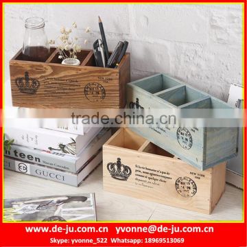 Multifunction Three Divides Wooden Holder