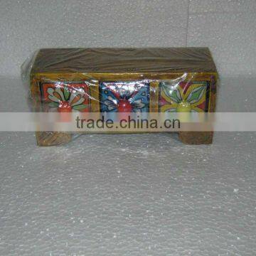 Wooden Ceramic Drawers,Mango Wood Chest Drawers