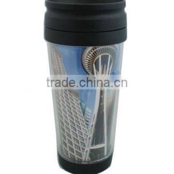 Beautiful Double Wall Plastic Cup Plastic Gift Advertising Cup 450154 photo-2