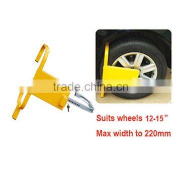 A1976 Heavy Duty Wheel Lock / Clamp Easy To Assemble Alloy Steel Keys Caravan Trailer Tyre Lock photo-5