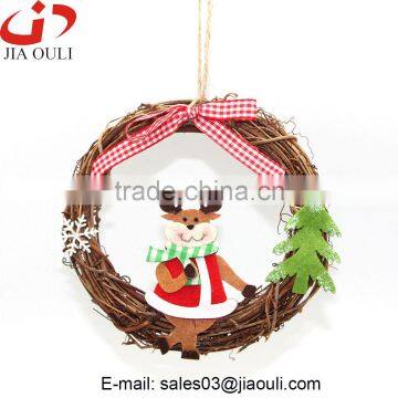 Hot sales Christmas decoration christmas-crafts, rattan Christmas wreath Ornament