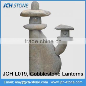 JCH L019 nature marble stone vintage candle lanterns